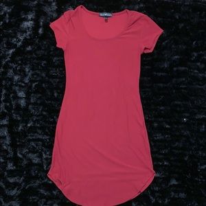 Bodycon wine red dress